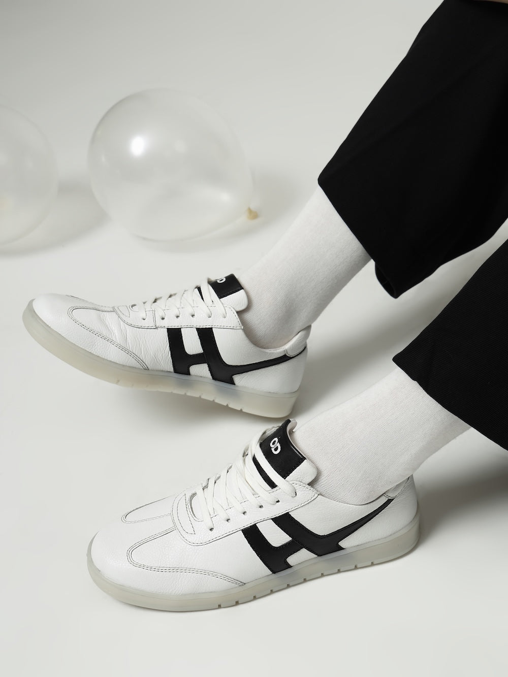 Henry White Leather Sneaker