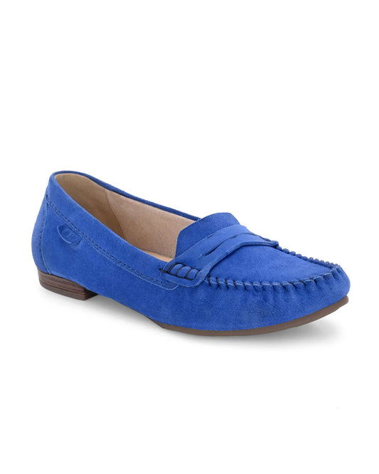 Bella Vita Sky Blue Leather Moccasin