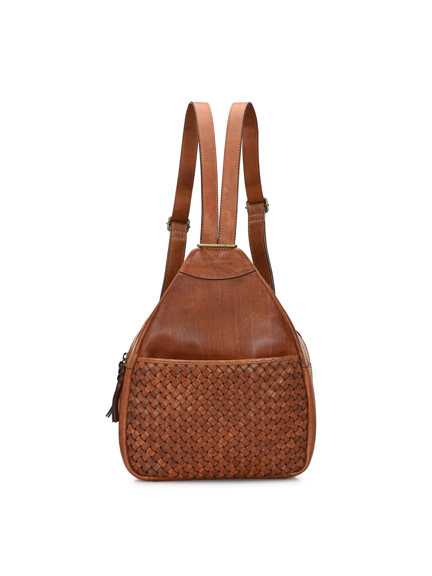 Ambra Caramel Tan Leather Back Pack