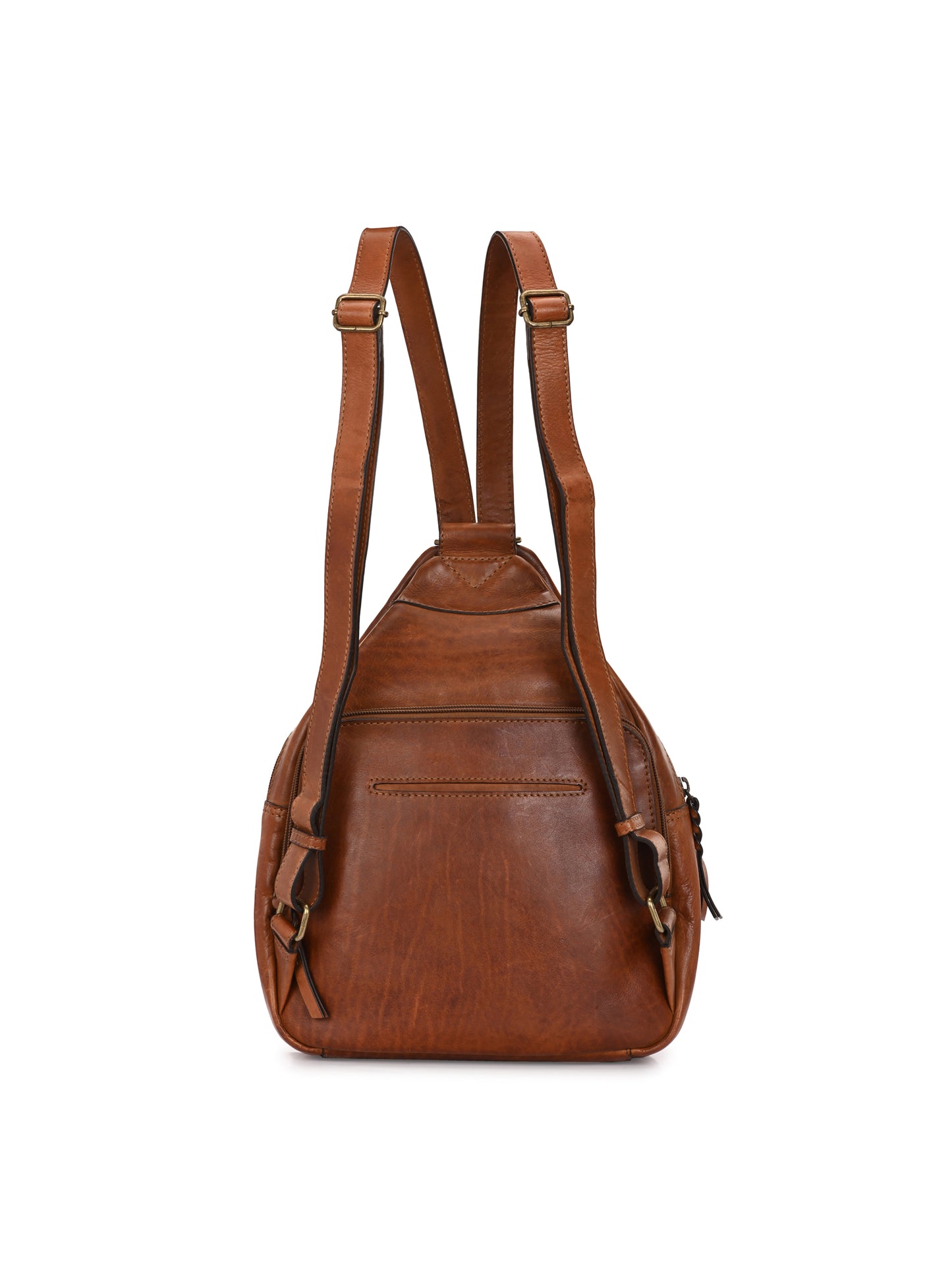 Ambra Caramel Tan Leather Back Pack