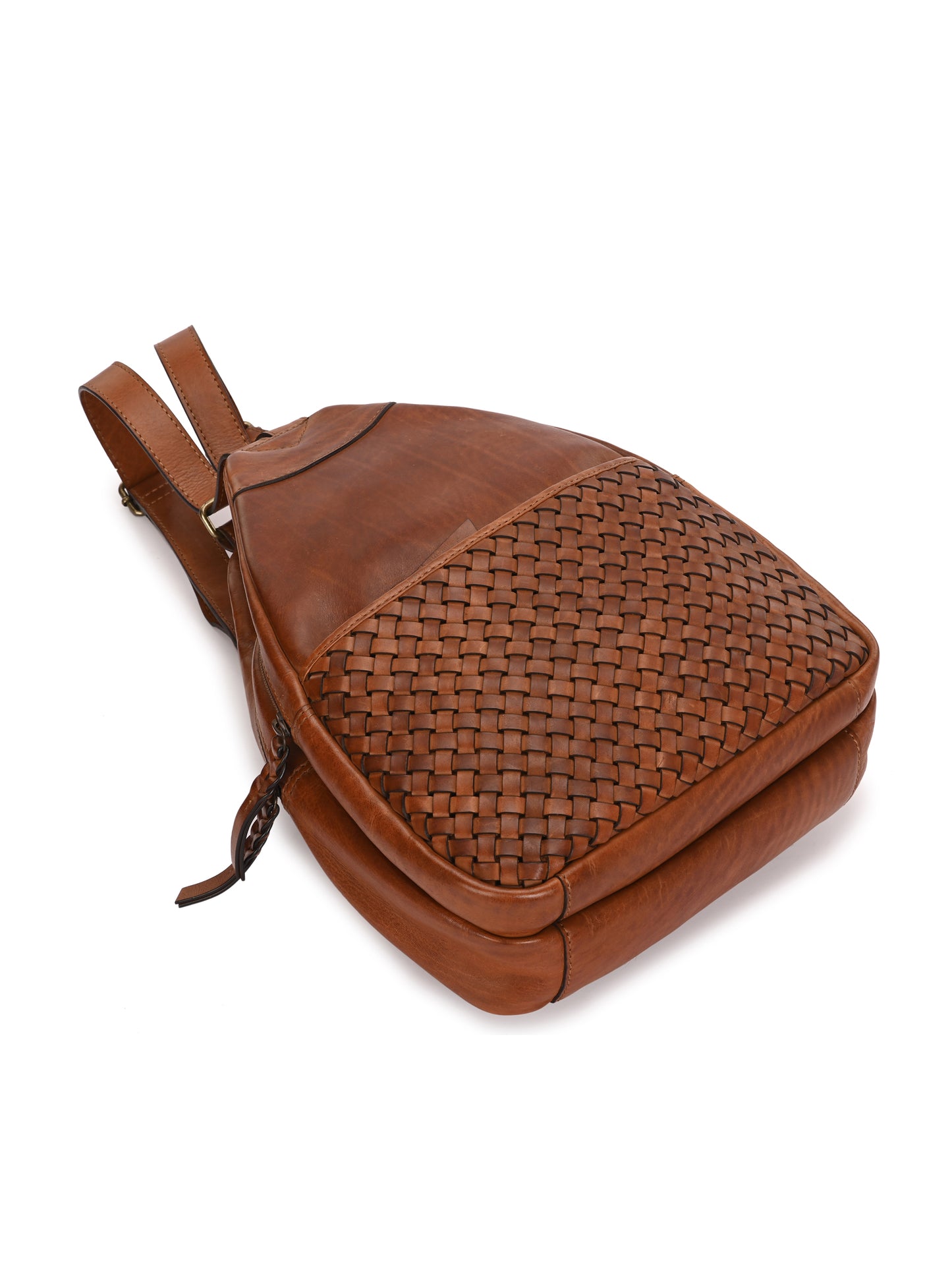 Ambra Caramel Tan Leather Back Pack