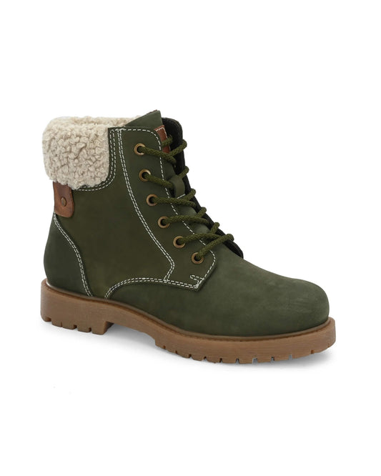 Harper Olive Leather Boot