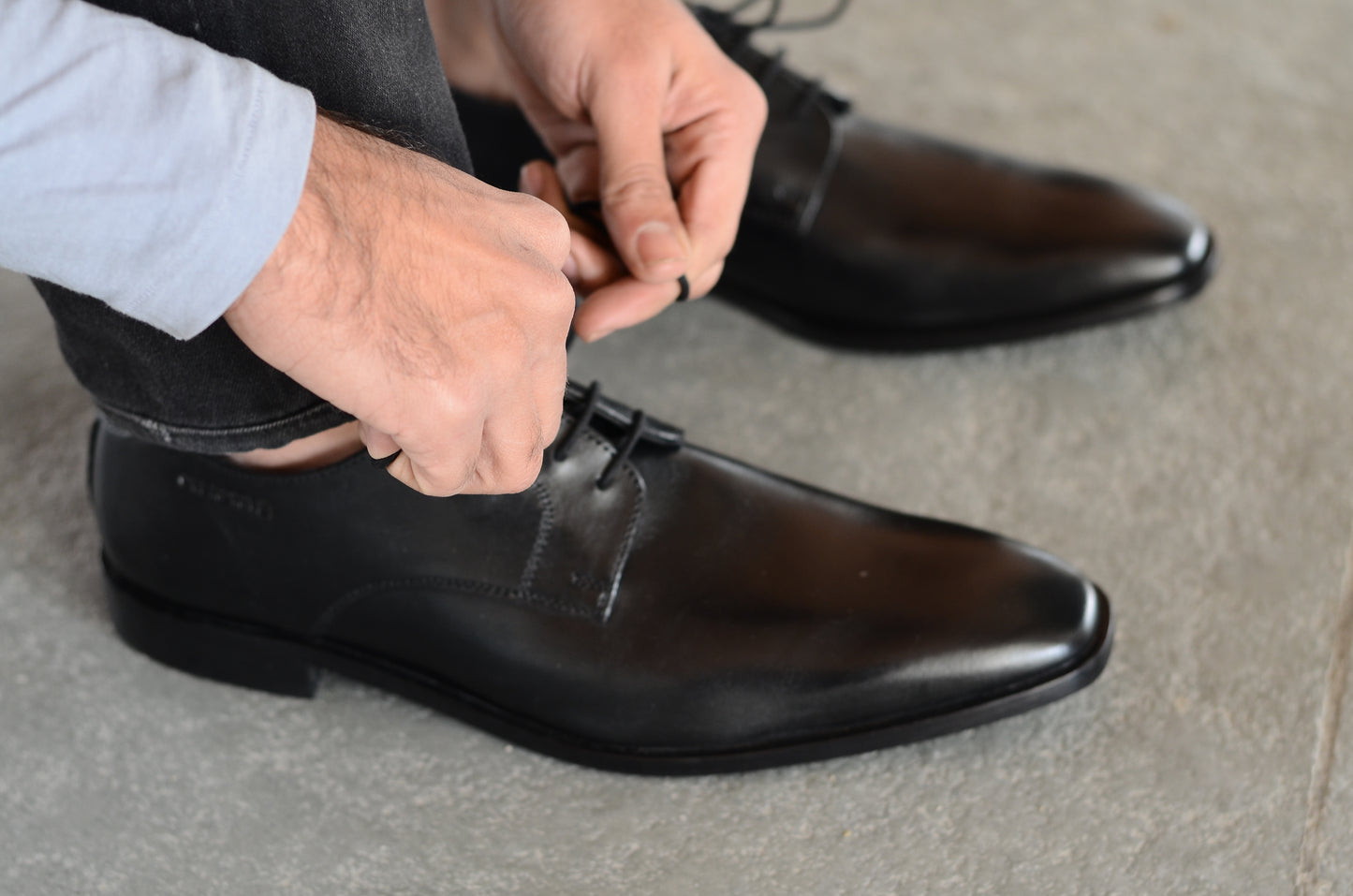 Classic Black Lace Up Formal Shoe