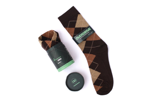 Men's Caramel Human Kind Designer Socks