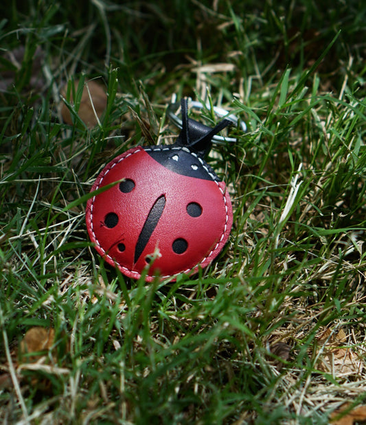 Ladybird Leather Key Ring